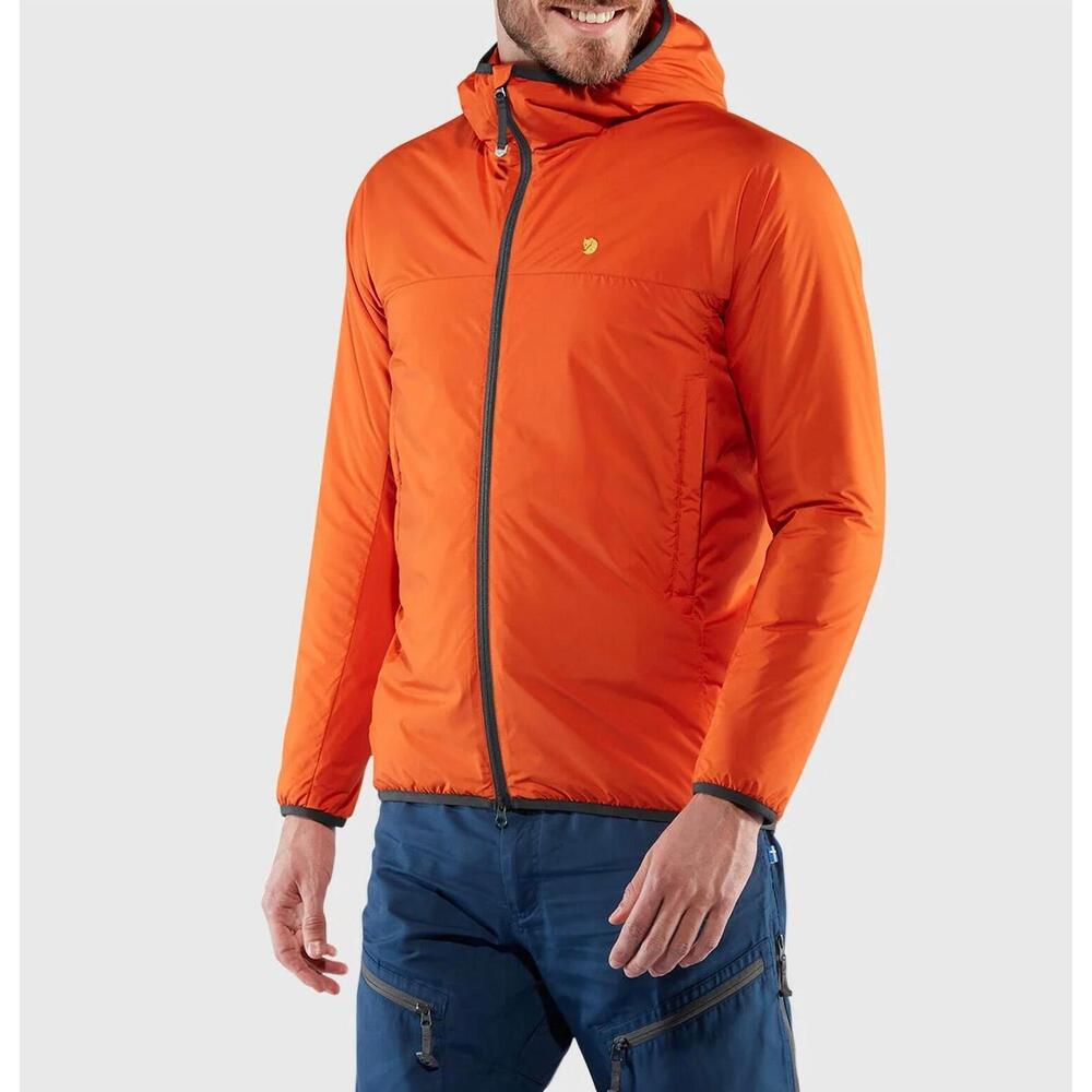 NEW FJALLRAVEN bergtagen lite insulation jacket in hokkaido orange